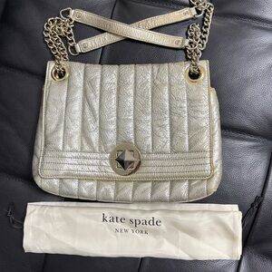 Kate Spade Vtg Metallic Champagne with Duster